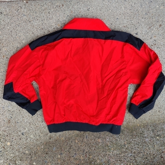 Gerry Zip Up Jacket Red Black Coat Windbreaker Men's Size Large Vintage 90s Y2K - Picture 8 of 10